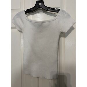 Madewell Women's White‎ Fitted Sweater Size Small